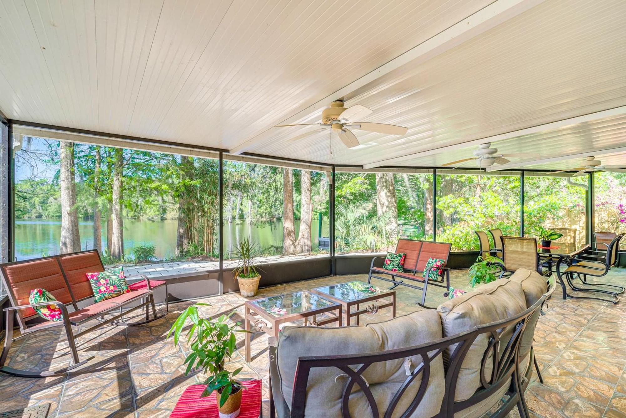 Waterfront Dunnellon Home With Private Dock And Lanai! Exterior foto